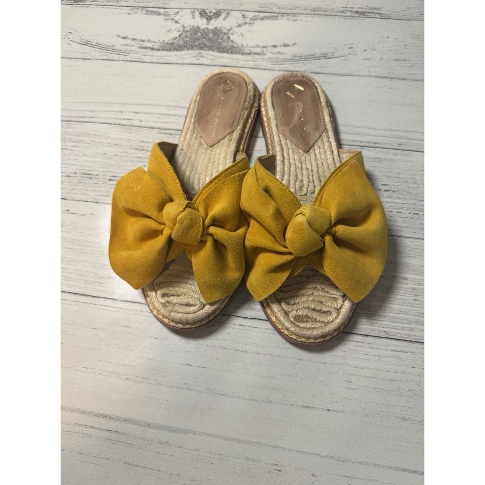 Antonio Melani Sandals Size  7 Yellow Leather Twist Boho